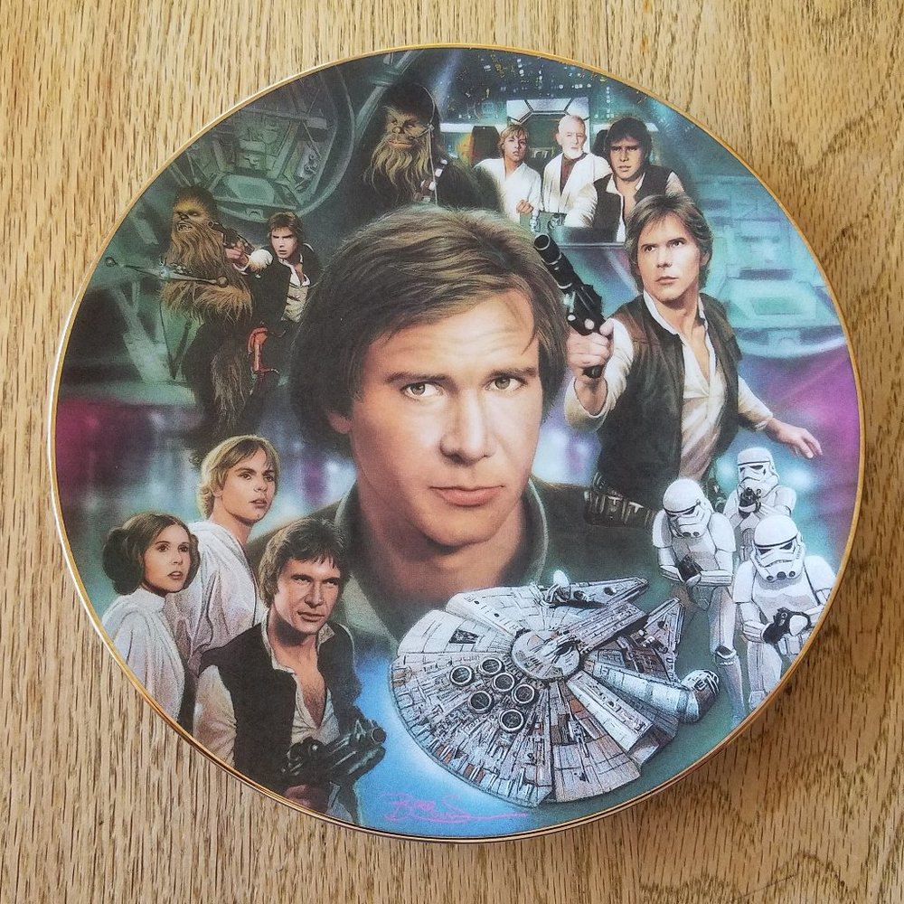 Star Wars Hamilton Collection Plate Hans Solo #1514C
